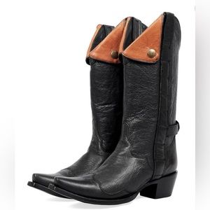 J.B. DILLON BLACK WESTERN BOOTS